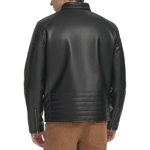 Image of Levi's Men's Full Zip Faux Leather Racer Jacket