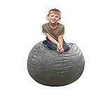 Bean Bag Covers Only Grey Silver 40