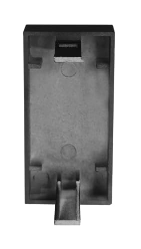 Image of MX 1 Module Black Modular Socket Plate 22.5 x 45mm | Pack of 2 | Premium ABS Electrical Switch Plate | Standard Modular Wall Plate for Home, Office & Commercial Use
