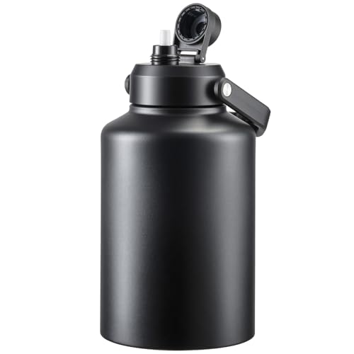 PARACITY 128Oz Gallon Water Bottle, Water Jug With Handle, Large Water Bottle Keeps Hot and Cold, Insulated Water Jug for Sports, Office, Trip or Camping