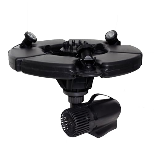 pond boss PRO Floating Fountain with Lights, 1/2 hp, 5000 GPH pump