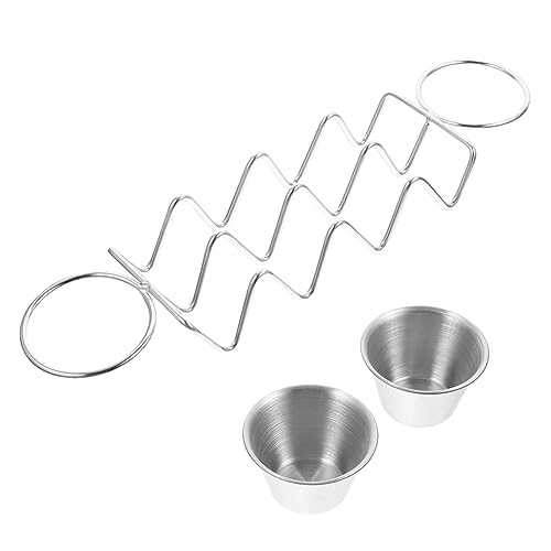 KICHOUSE Taco Bar Serving Taco Holders Salad Cup Tortilla Serving Tray Heavy Duty Easy to Stack Long Lasting