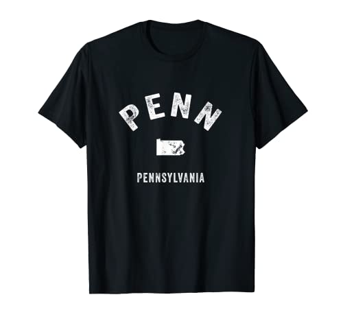 Penn Pennsylvania PA Vintage 70s Athletic Sports Design T-Shirt