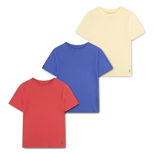 Polo Ralph Lauren Pacote com várias camisetas de manga curta para meninos, Vermelho estibordo, GG