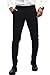 GINGTTO Black Dress Pants for Men Slim Fit Stretch Chinos for Men Fashion(Black Plain,38)