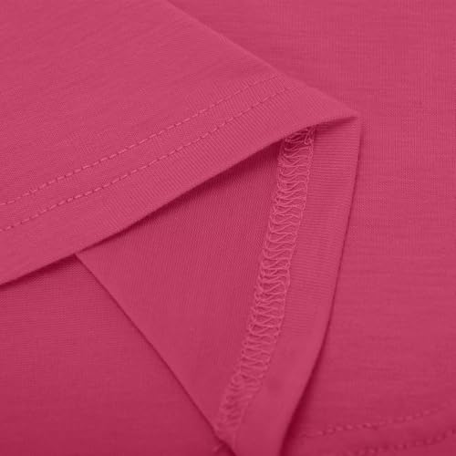 Girls Long Sleeve Tunic Tops Curve Hem Crewneck Soft Shirts Side Slit Tee Loose Shirt Blouses Personalized Clothing4