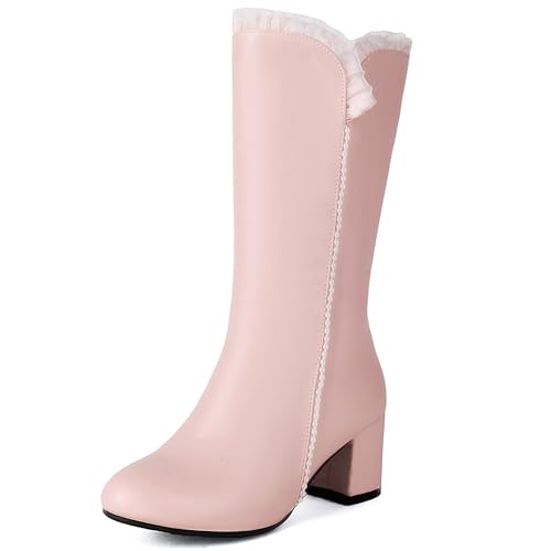 Bottes d'équitation Gicoiz à bout rond et tige mi-mollet ultra confortables