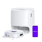 NARWAL Freo Z10 Turbo Robot Vacuum and Mop Combo, 25,000Pa Powerful Cleaning for Every Surface, Tangle-Free for Pet Hair, Smart Obstacle Avoidance, Self-Emptying, Mop Washing, for Carpet & Hard Floors