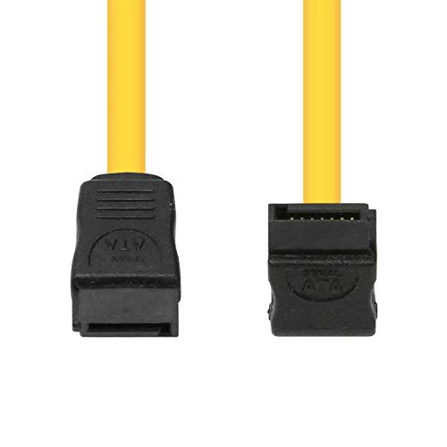 Cable SATA III 31in Perfil Bajo Conector Recto a Angular miniatura 2