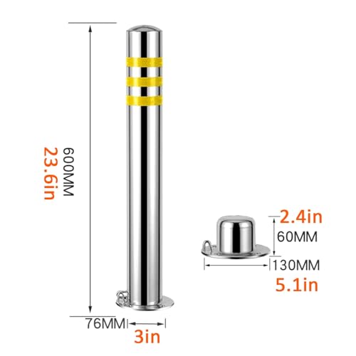 Borne de signalisation réfléchissante acier inoxydable durable - 3
