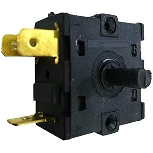 Sanavya Room Heater Rotary Switch 5 Pin for Heat Convecto