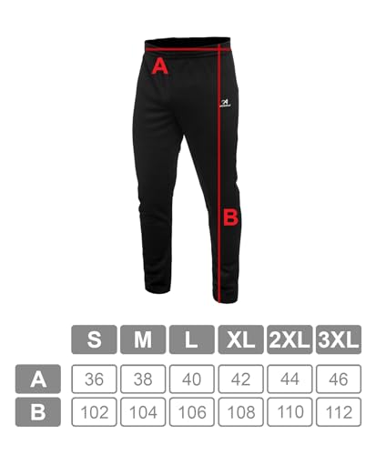 Asioka 131/16 Pantalón Chándal, Unisex Adulto, Negro, XL - imagen 8