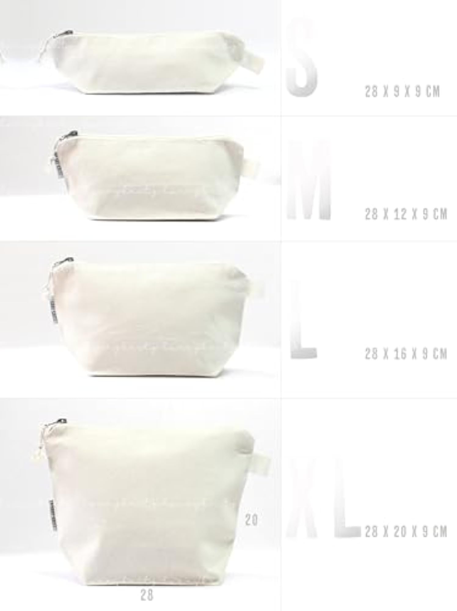HarryKritz Set of 4 Multipurpose Canvas Pouch