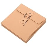 Cabilock Cd Hüllen Kraftpapier 10 Stück Cd/dvd Papiertüten Aufbewahrungshüllen Reißfest Braun Für Büro Schule Zuhause