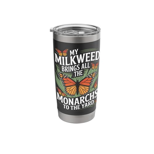 Backyard Habitat Builder Butterfly and Pollinator Garden Stainless Steel Insulated Tumbler