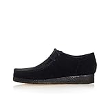 Authorised Stockist Clarks Originals Hombre Wallabee Suede Black Zapatos 44.5 EU
