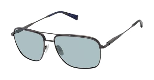 Ted Baker TMS206 Polarized Navigator Sunglasses for Men, 59 mm, UV400 Protection