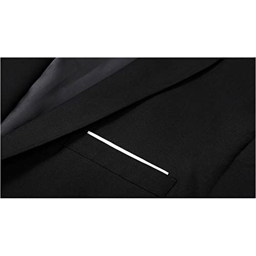 Generisch 4-teiliger für Herren,elegant,einfarbig,einreihig,Slim-Fit,Partyanzug,Hemd,Hose,Krawatte herrenanzug 3-teilig modern hochzeit beige anzughose lässig herren festliche hosenanzug große größen – Bild 3