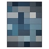  biederlack Plaid  Blocking Blue - 150 x 200
