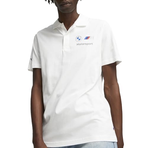 PUMA Men's Standard BMW MMS ESS Polo, White, X-Large4