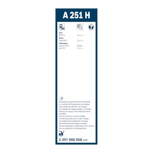Bosch Scheibenwischer Rear A251H, Länge: 250mm – Scheibenwischer für – Ansicht 3