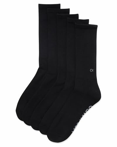 Calvin Klein Mens Crew Socks - 5 Pack Breathable Cushion Crew Athletic Mid-Calf Socks for Men for Running and Workout (7-12)4