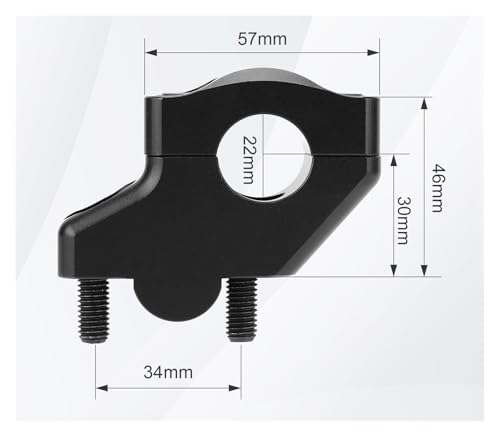 Elevadores de manillar de 22mm y 7/8 pulgadas extendidos desplazados para moto Versys 3