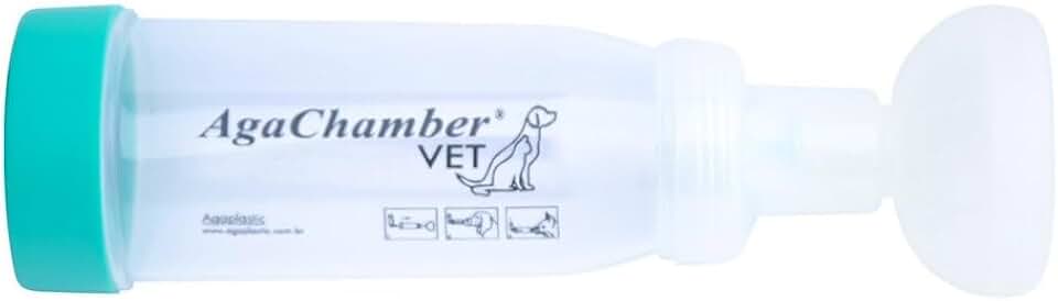 Espaçador Agachamber Vet M+G para Aerossolterapia para Cães e Gatos