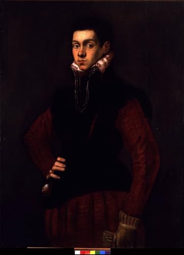 Art décoratif imprimé sur toile de Tintoretto - Portrait de jeune homme 60x90cm