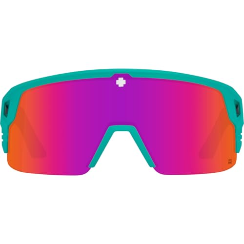 Image of SPY Optic Monolith 5050, Cylindrical Shield Semi-rimless Sunglasses, Color and Contrast Enhancing Lenses