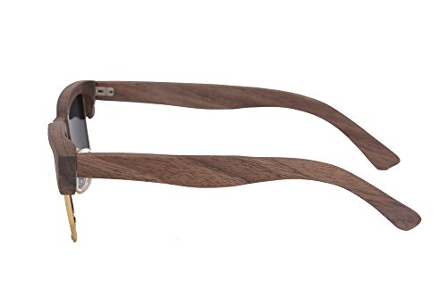 SHINU Men's Genuine Wood UV400 Sunglasses Polarized Wooden Glasses-2A033