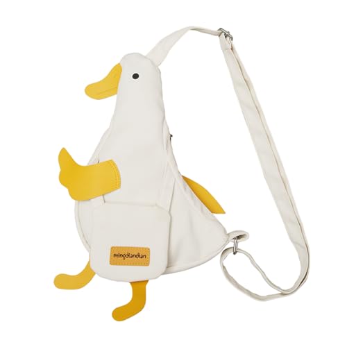 Opexicos 1Pcs Duck Shaped Sling Bag Funny Cartoon Crossbody Bag
