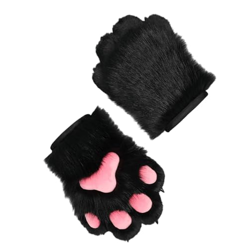 Gants patte de chat griffe noire gants d'hiver chauds fournitures fête