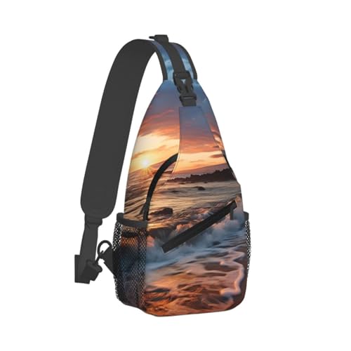Mochila Bandolera Negra Compacta para Hombre y Mujer miniatura 1