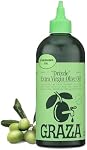 Graza Drizzle Huile d'olive extra vierge, huile de finition - Haute récolte précoce de polyphénol EVOO Finition de l'huile dans une bouteille de pression - Oiseaux à une seule ferme d'Espagne - 16.9 C'est vrai.350ml)