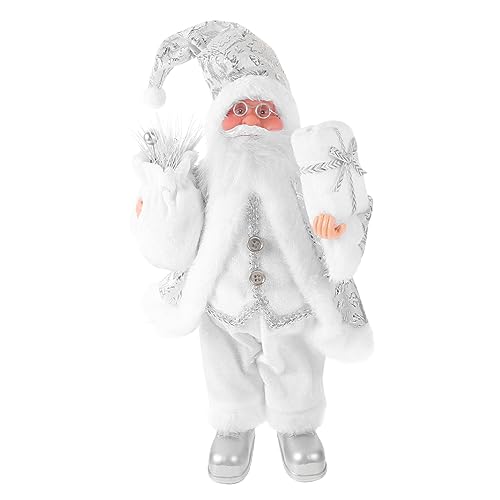 Alipis Figurine Père Noël Debout Décoration Noël Festive Original pour Maison et Bureau