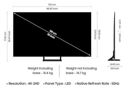 Image of Samsung 138 cm (55 inches) 4K Ultra HD Smart LED TV UA55BU8570ULXL (Black)