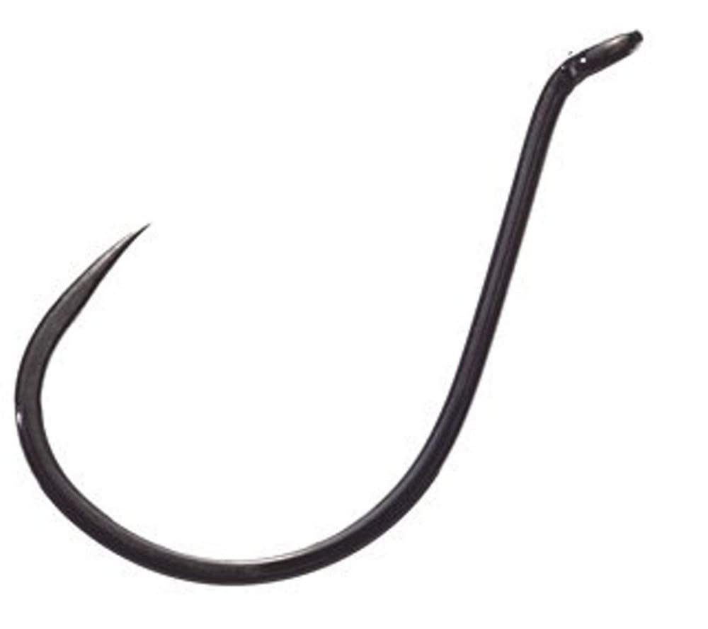 Gamakatsu Barbless Octopus Hook-Pack Of 25 (Black, 3/0)