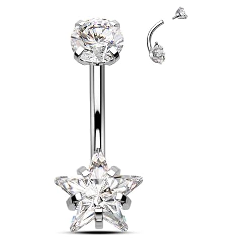 Agrewd G23 Solid Titanium Belly Button Bar Cover