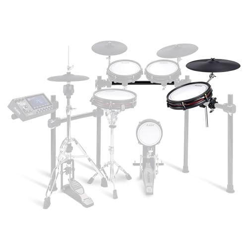 Alesis Pack de Expansión para Strata Club Set de Batería Eléctrica con Pad de Tom de Malla Doble Zona 12', Platillo 16' con Choke y Cables de Conexión