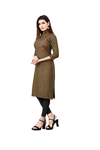 Image of Greciilooks Straight Rayon Kurta Set for Women | Kurta Set | Kurti Set for Women | Festive Kurta Set for Women