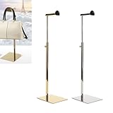 Geldbörsen-Präsentationsständer, Höhenverstellbarer Handtaschen-Präsentationsständer aus Edelstahl Für Bekleidungsgeschäfte Und Einkaufszentren(Gold)