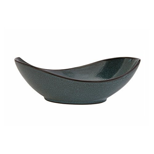 D&V 3 Piece St?n Porcelain Dinnerware Oval Serving Bowl, 12.25