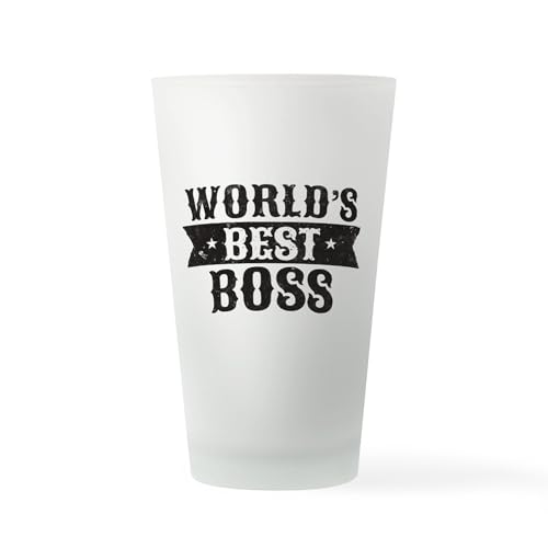 CafePress World's Best Boss Pint Glass, 16 oz. Drinking Glass