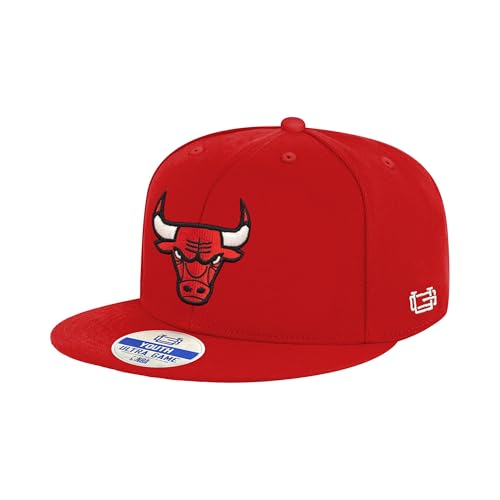 Ultra Game Boys NBA Official 8-20 Twill Snap Back Ultimate Baseball Cap Hat, Chicago Bulls, Team Color, One Size