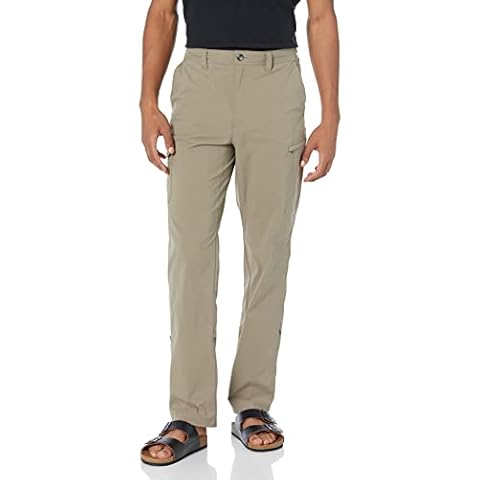 Solstice Apparel Men's Stretch Roll Up Pant, Bark, 34 Cover