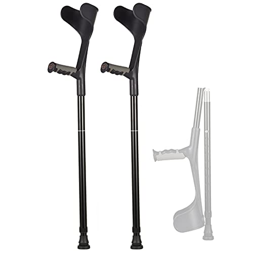 Béquilles d'avant-bras réglables en aluminium léger de 140 à 180 cm