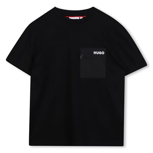 Hugo G00441 T-Shirt Garçon idéal pour l'école et les loisirs