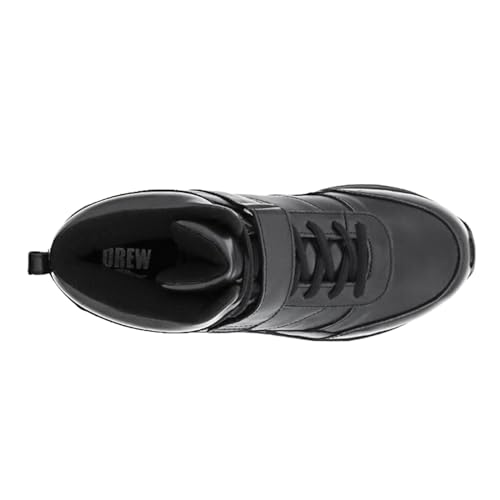 Drew Shoe Men's Pulse Sneaker,Black Calf,8.5 6E US