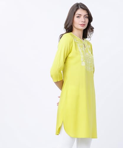 Image of Vishudh Women's Kurta | Comfortable Ethnic Wear for Daily Use | Lightweight & Breathable Indian Top